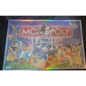 Monopoly The Disney Edition 2001 Board Game Hasbro Factory Sealed Vintage